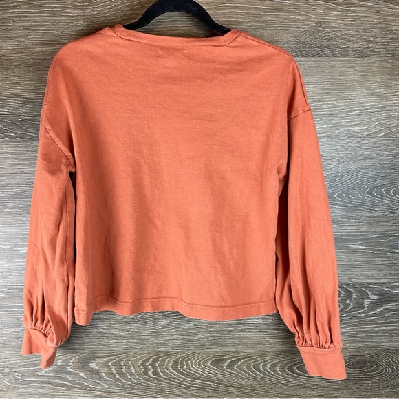 Madewell Chord Bubble Sleeve Cotton Top Size XXS - Picture 7 of 9